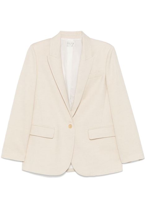 Beige single-breasted blazer Forte forte - women